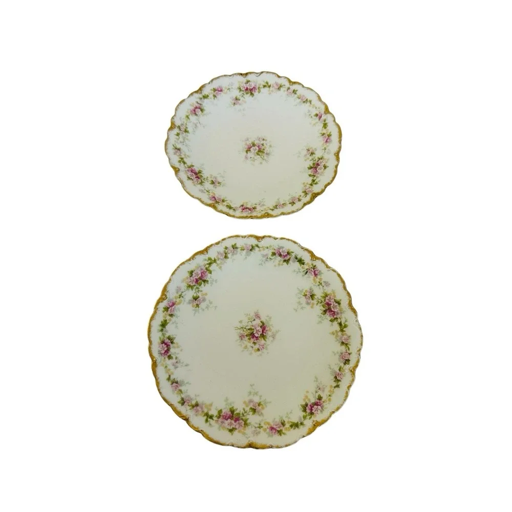 Theodore Haviland Limoges Two Salad Plates Schleiger 855B France Vintage